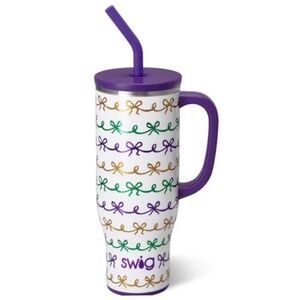 MARDI GRAS BOWS MEGA MUG 30OZ - SWIG